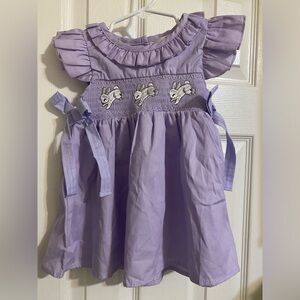 Marie Nicole Smocked Bunny Dress